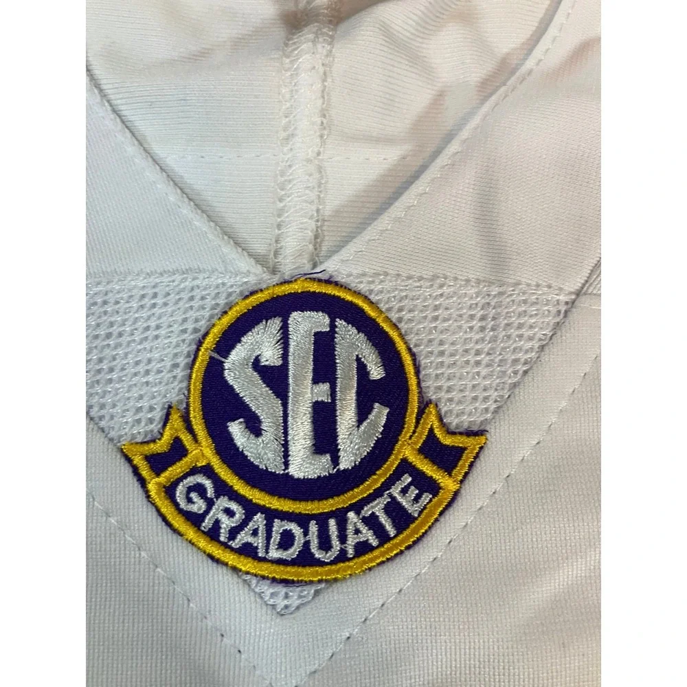 Nike LSU Tigers Joe Burrow 9 2020 National Championship Jersey White Youth L